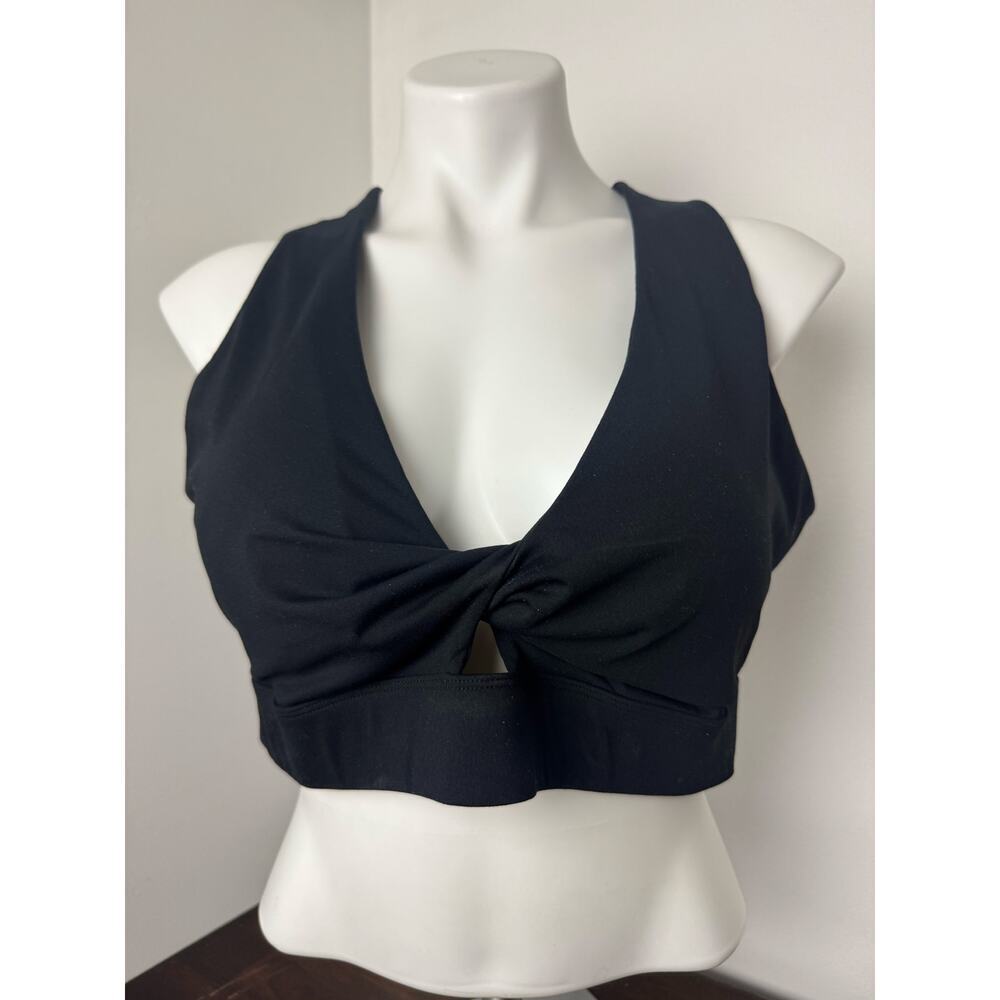 Fabletics Sports Bra w/Twist Front Black 2X NWOT - Picture 6 of 7